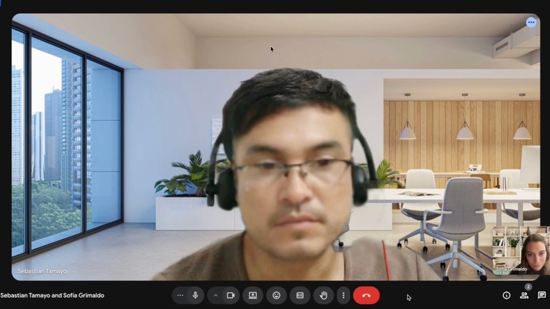 Sebastian Tamayo Chollima V AI virtual background