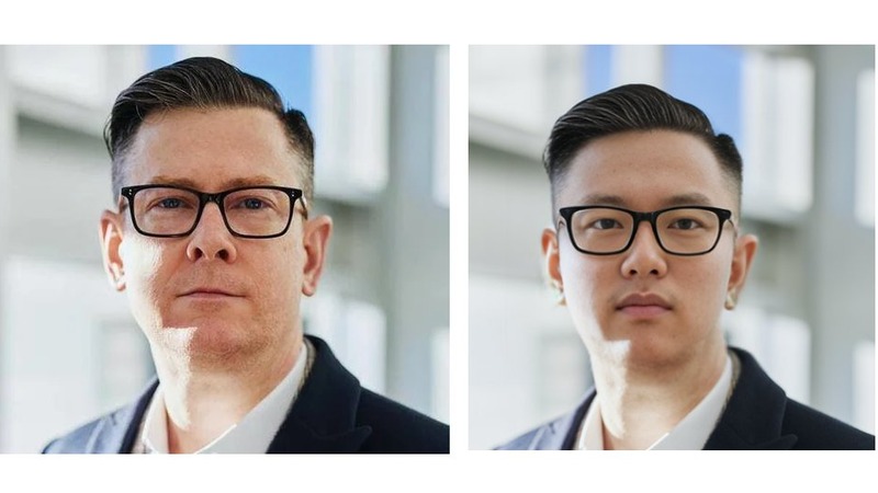 KnowBe4 real vs fake employee photo side by side