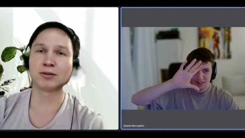 Dawid Moczadlo catches deepfake hand wave test